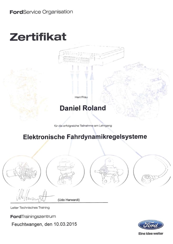 Elektronische Fahrdynamikregelsysteme Daniel Roland