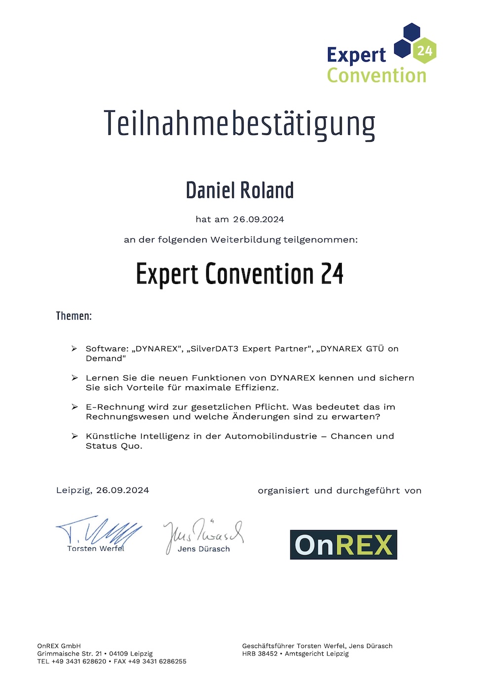 Expert Convention 2024